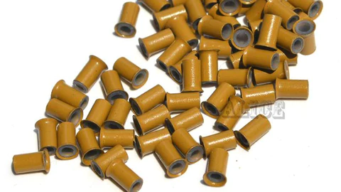 Micro beads and copper rings used for hair extensions