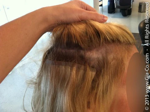Tape-in extensions damage