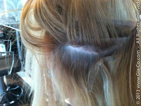 Tape in hair extensions bald spots
