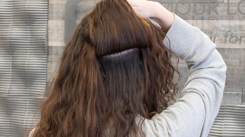 Glamour Locks hair extensions before and after