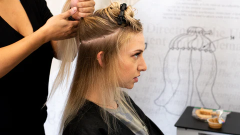 Weft hair extension row