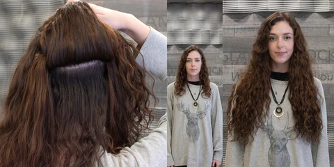 weft hair extensions salon