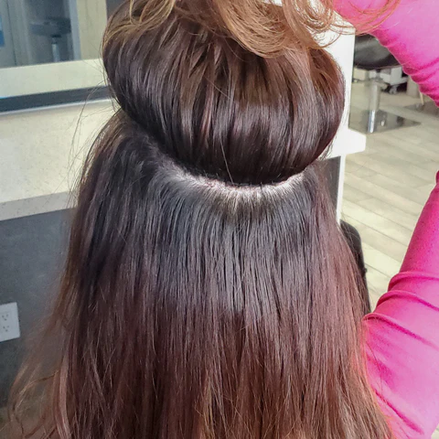 invisible extensions for really short hair