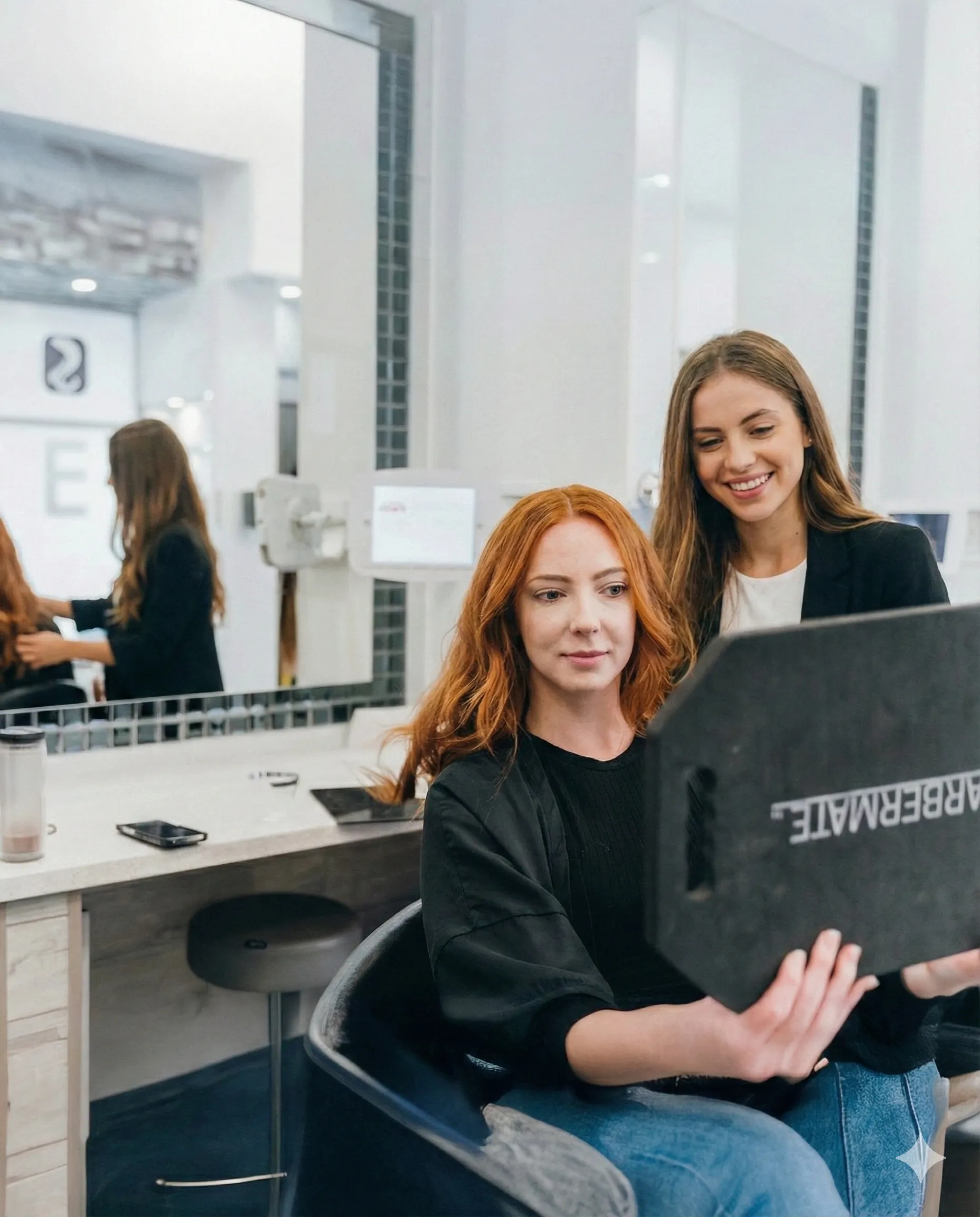 Final reveal red hair extensions results